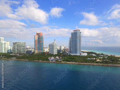 Aerial image of South Pointe Park Miami Beach