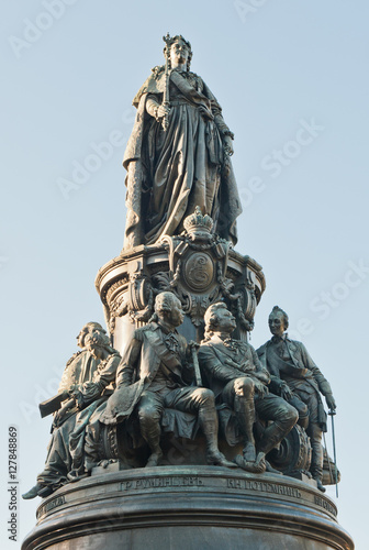 Monument to Catherine the Great  Saint Petersburg  Russia