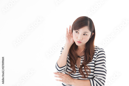 Wallpaper Mural カジュアルポートレート・ミドル女性(白バック) Torontodigital.ca