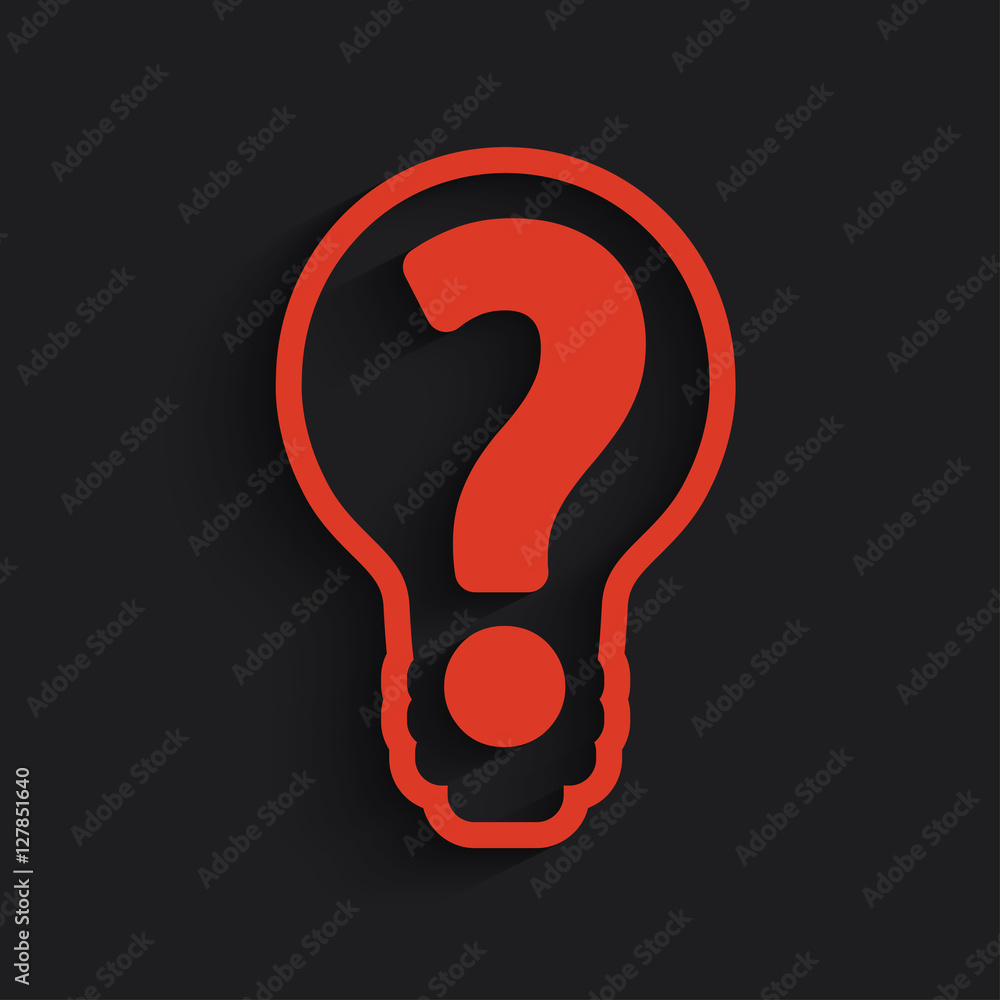 question mark bulb question mark bulb