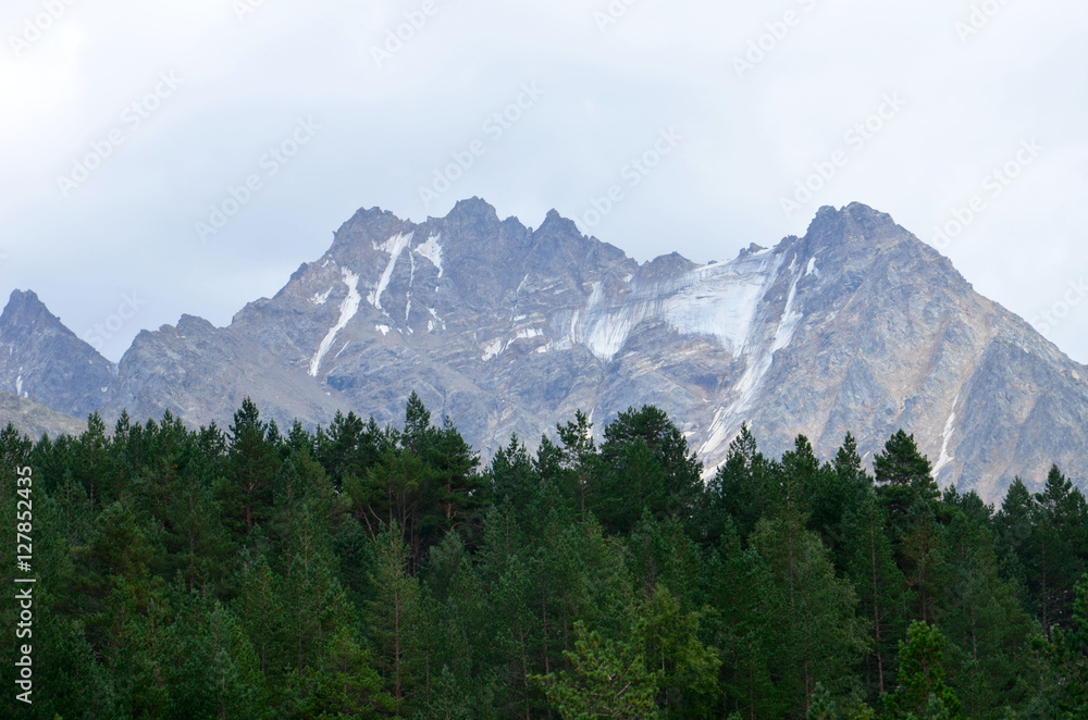 in the foothills of Mount Elbrus in the foothills of Mount Elbrus