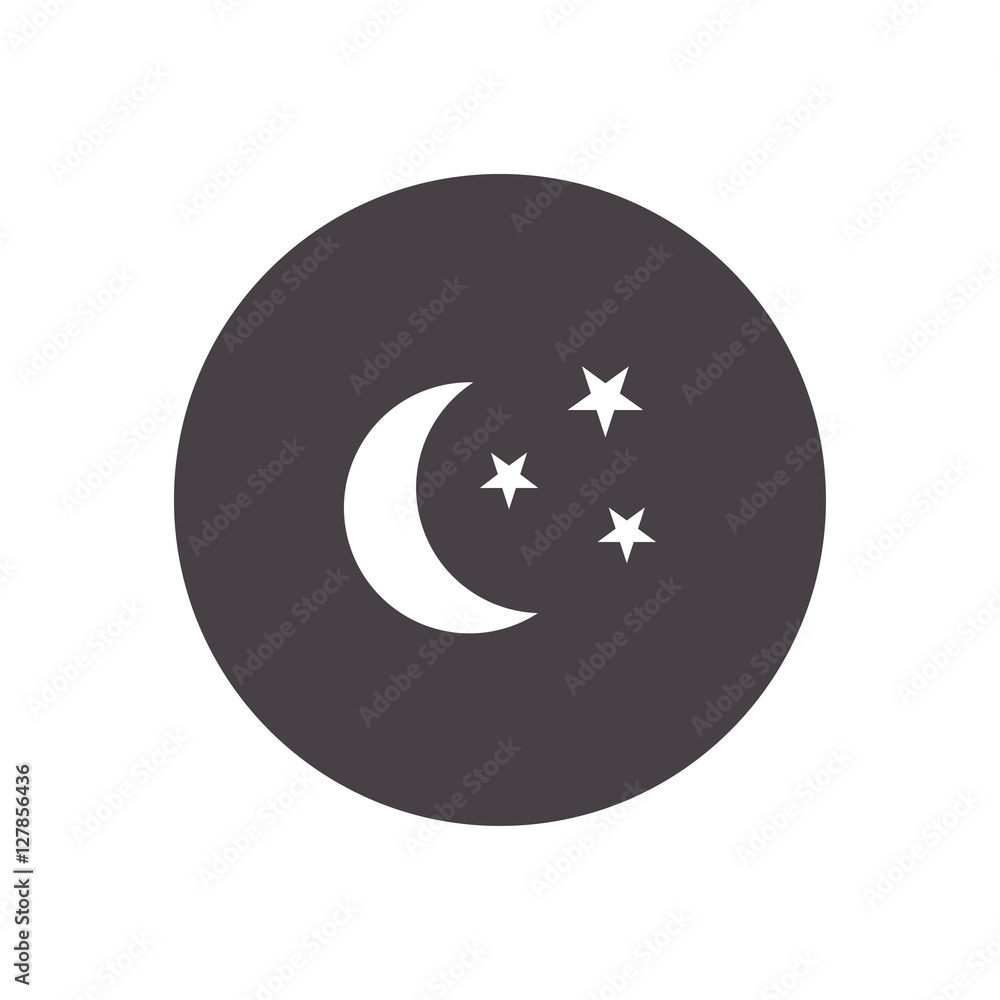 night, moon and stars icon vector illustration night, moon and stars icon vector illustration