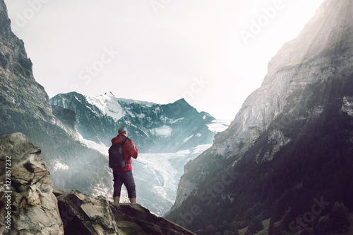 Wanderer in den Bergen