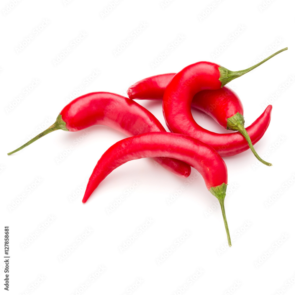red chili or chilli cayenne pepper isolated on white background red chili or chilli cayenne pepper isolated on white background