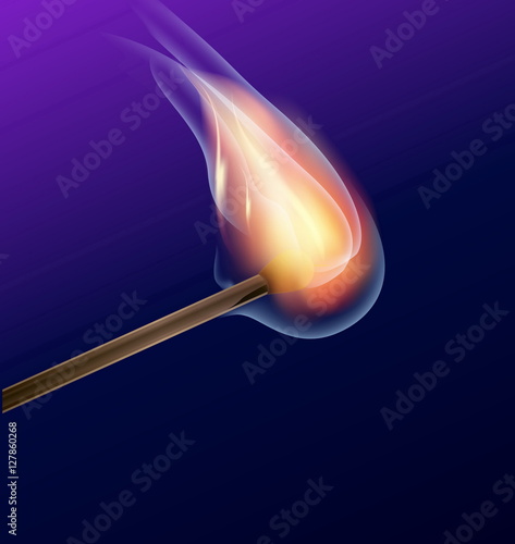 Burning match