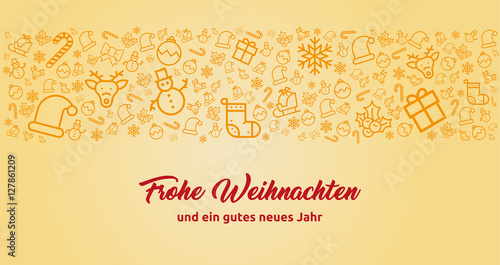 elegante Grußkarte zu Weihnachten oder Neujahr - modernes Design