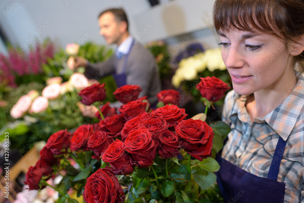 Florists at work Florists at work