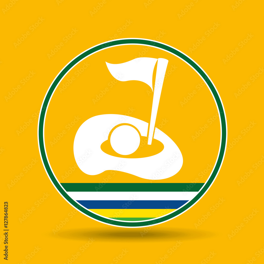 golf field sport badge icon vector illustration eps 10 golf field sport badge icon vector illustration eps 10