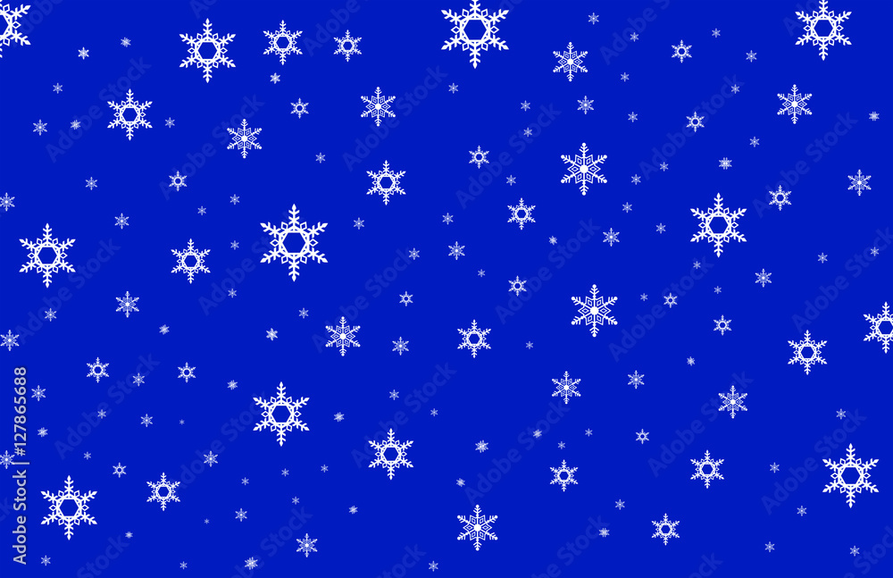 Snowflake on blue bakground Snowflake on blue bakground
