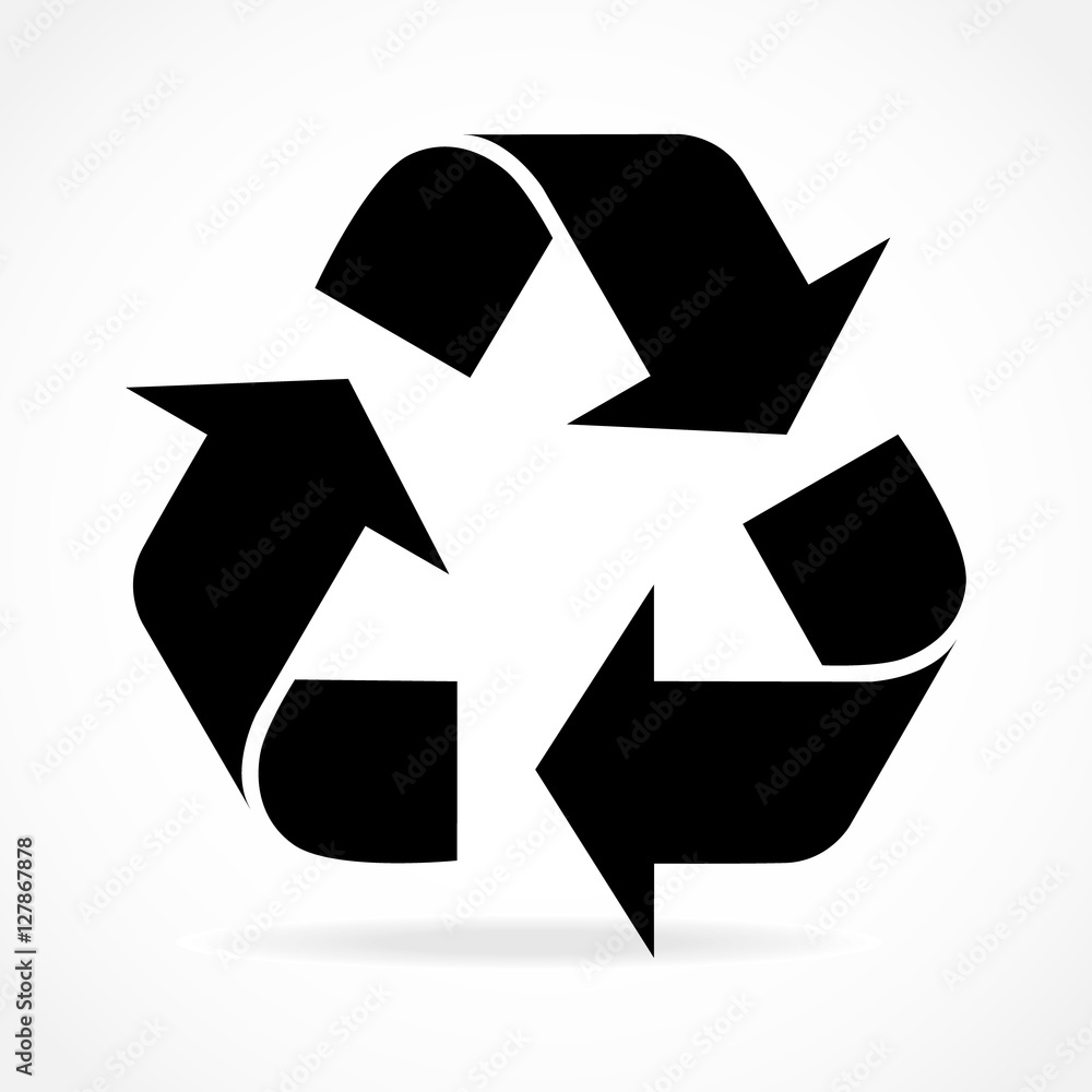 vector icon recycle sing for box and packaging