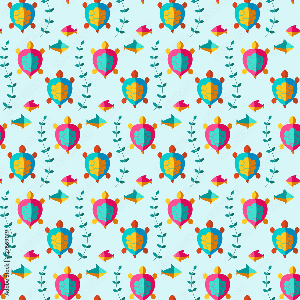 Seamless patterns nautical elements vector