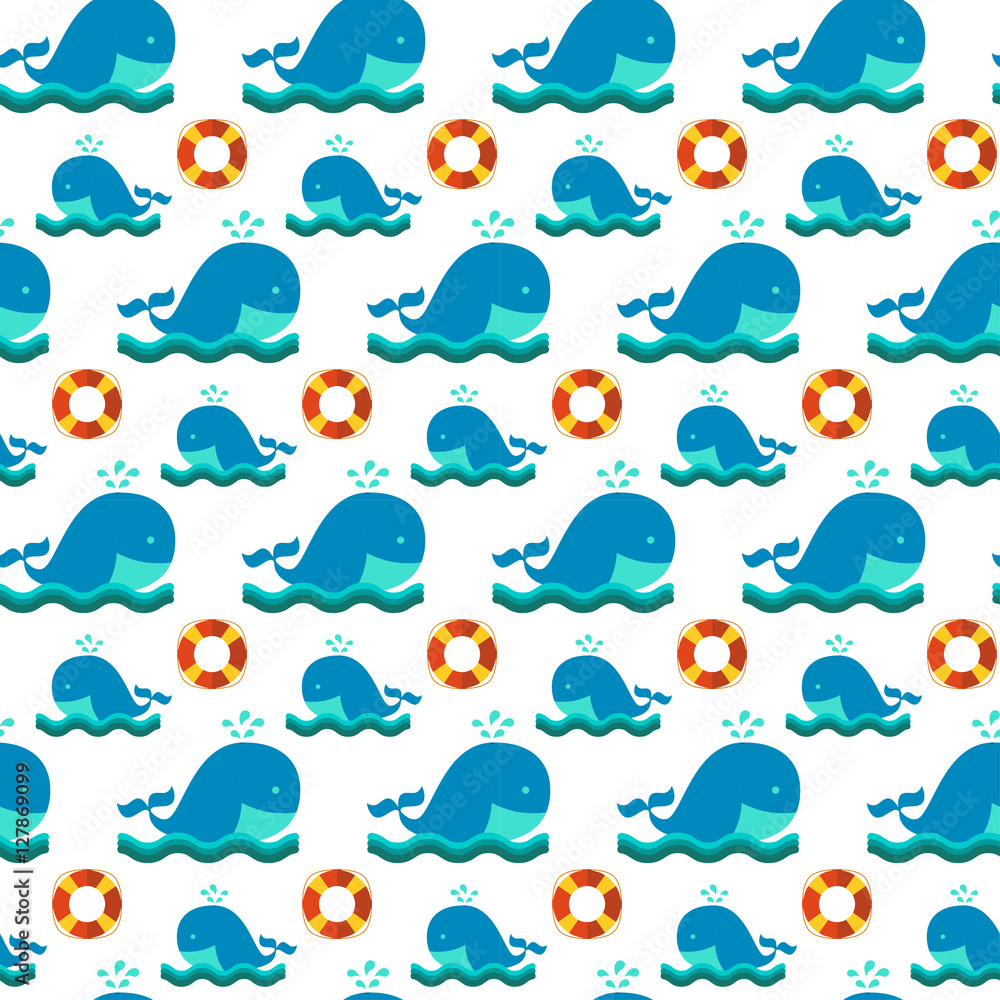 Seamless patterns nautical elements vector Seamless patterns nautical elements vector