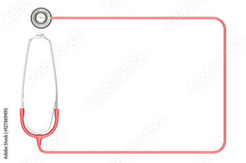 Stethoscope as frame, 3D rendering
