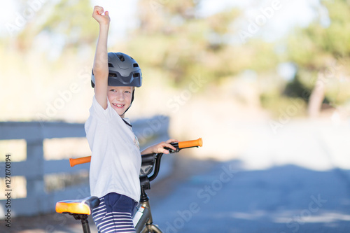 kid on bike