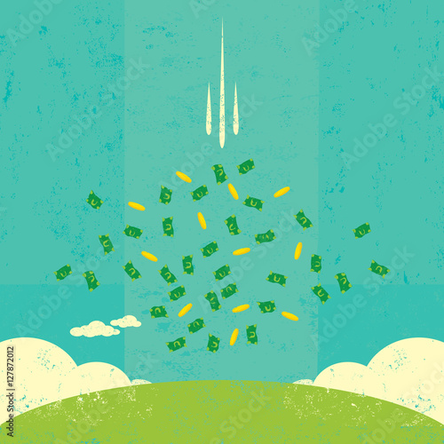 Money raining down