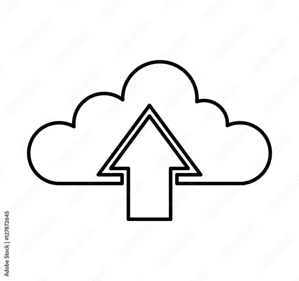 cloud computing isolated icon vector illustration design cloud computing isolated icon vector illustration design