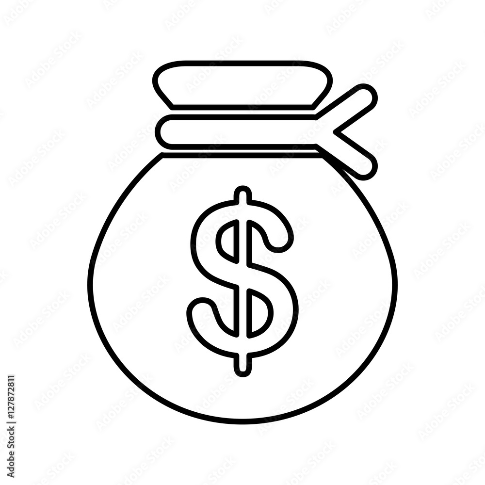 money bag isolated icon vector illustration design money bag isolated icon vector illustration design