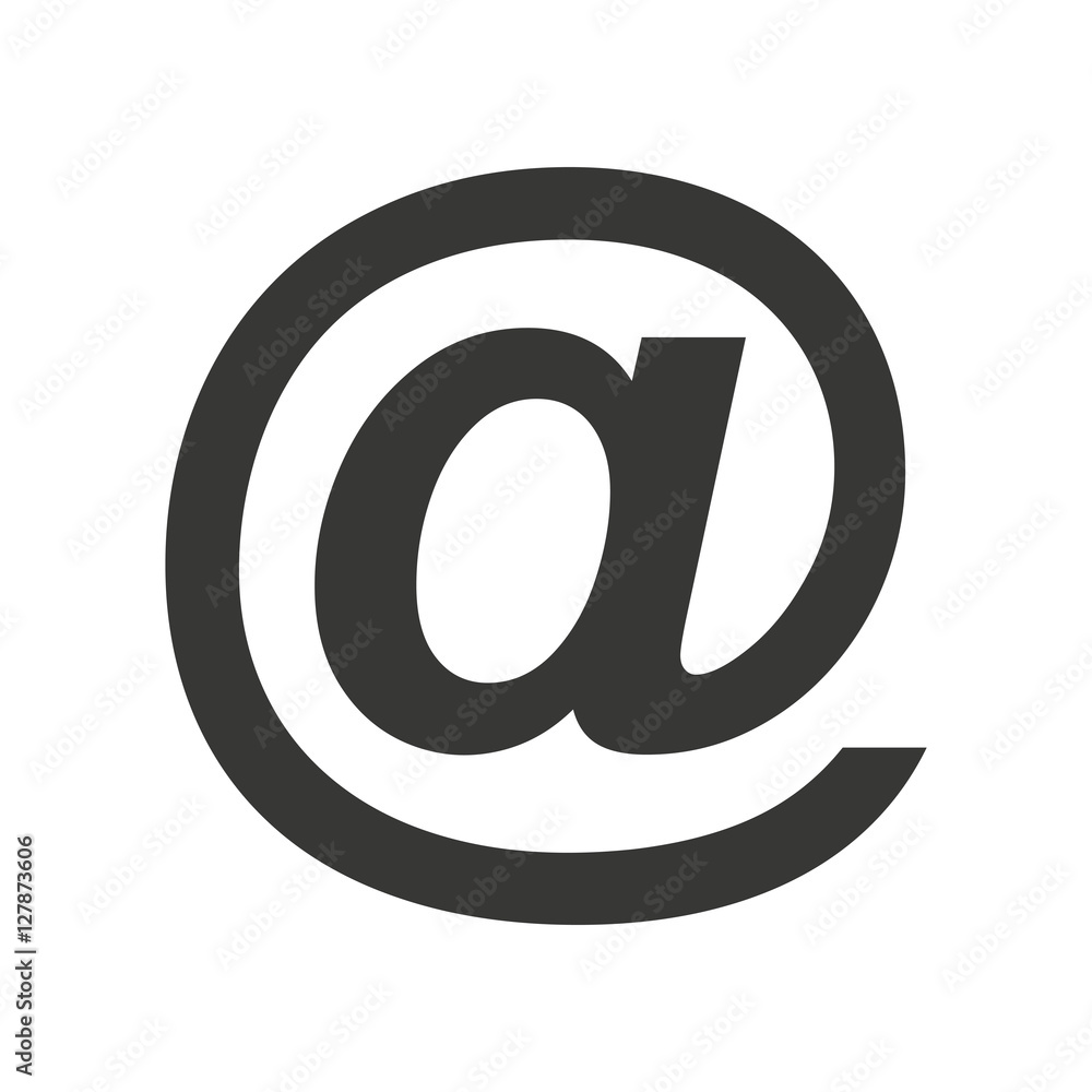 arroba symbol isolated icon vector illustration design arroba symbol isolated icon vector illustration design