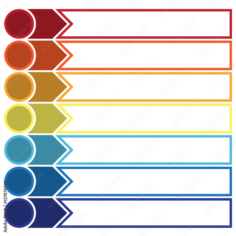 Obraz premium Template Infographic strip point 7