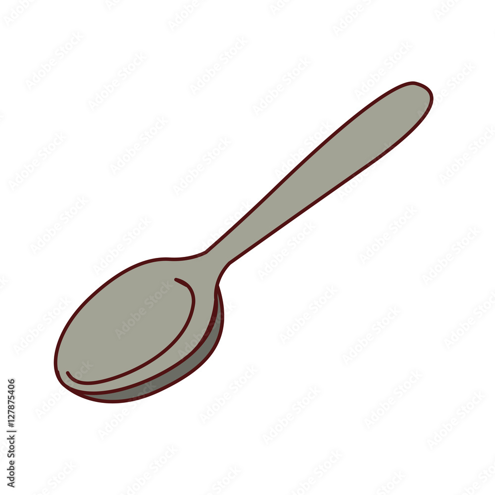 Spoon icon. Cutlery dishware food restaurant and meal theme. Isolated design. Vector illustration Spoon icon. Cutlery dishware food restaurant and meal theme. Isolated design. Vector illustration