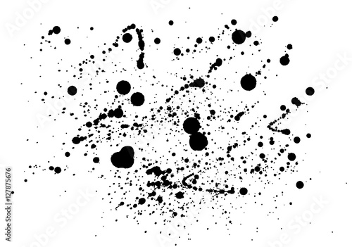 Black Ink Splatter Background