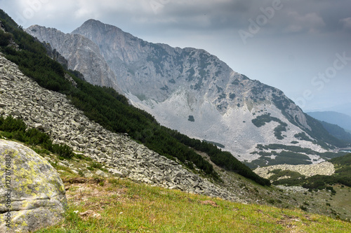 Fototapeta Naklejka Na Ścianę i Meble -  Landscape of Sinanitsa peak from Sinanishka pass,  Pirin Mountain, Bulgaria