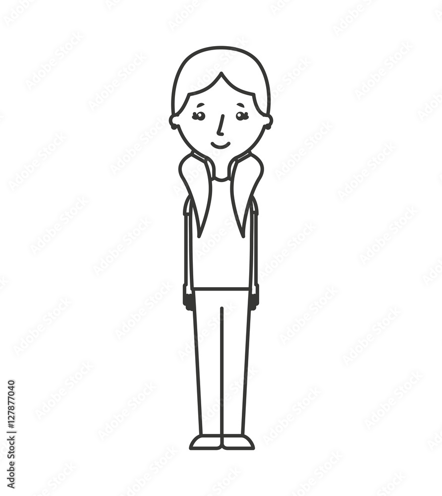 young woman avatar character vector illustration design young woman avatar character vector illustration design