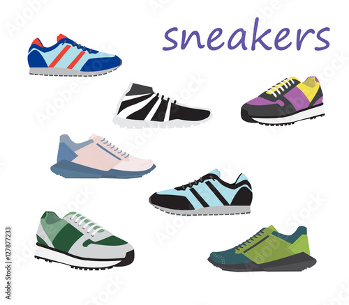 Set of men's sneakers