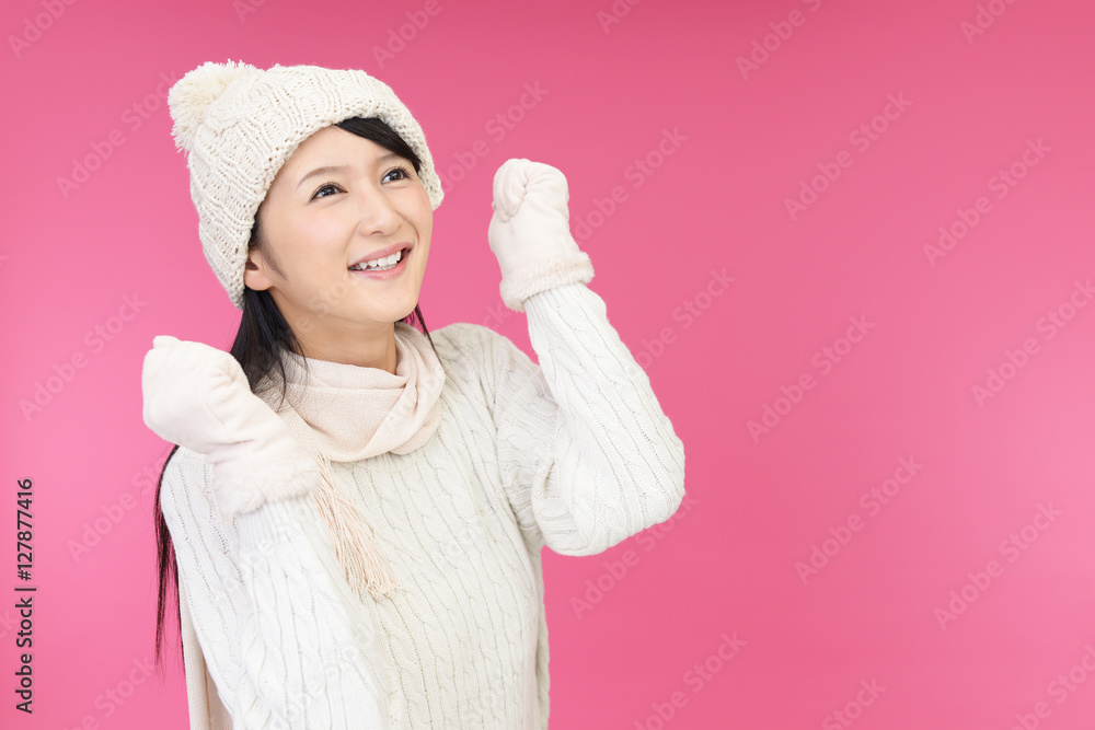 喜ぶ女性 喜ぶ女性