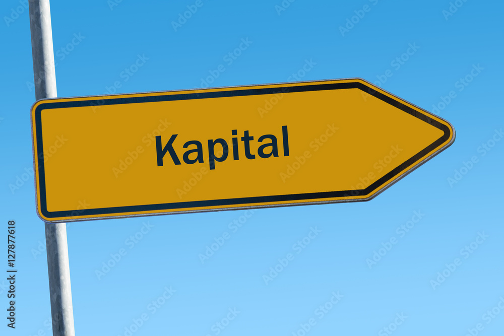 Fototapeta premium Schild 65 - Kapital