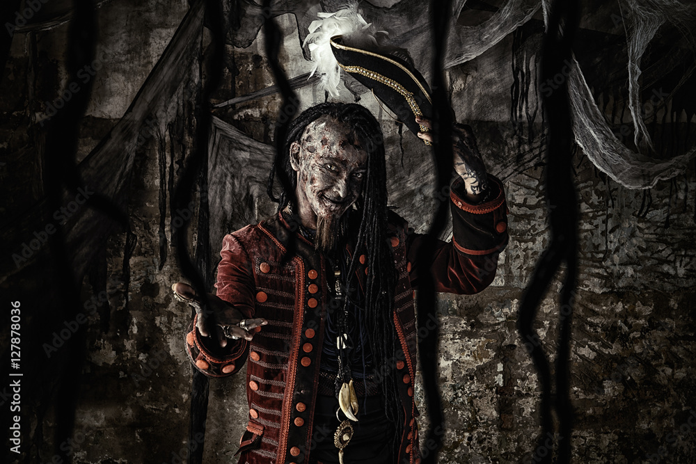 Naklejka premium zombie captain