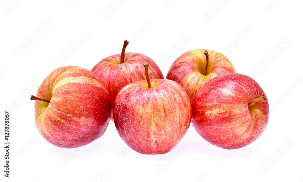 Gala apples on white background Gala apples on white background