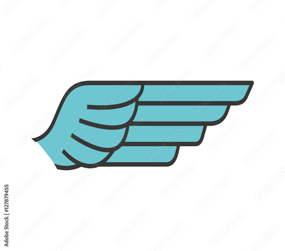 angel wing isolated icon vector illustration design angel wing isolated icon vector illustration design
