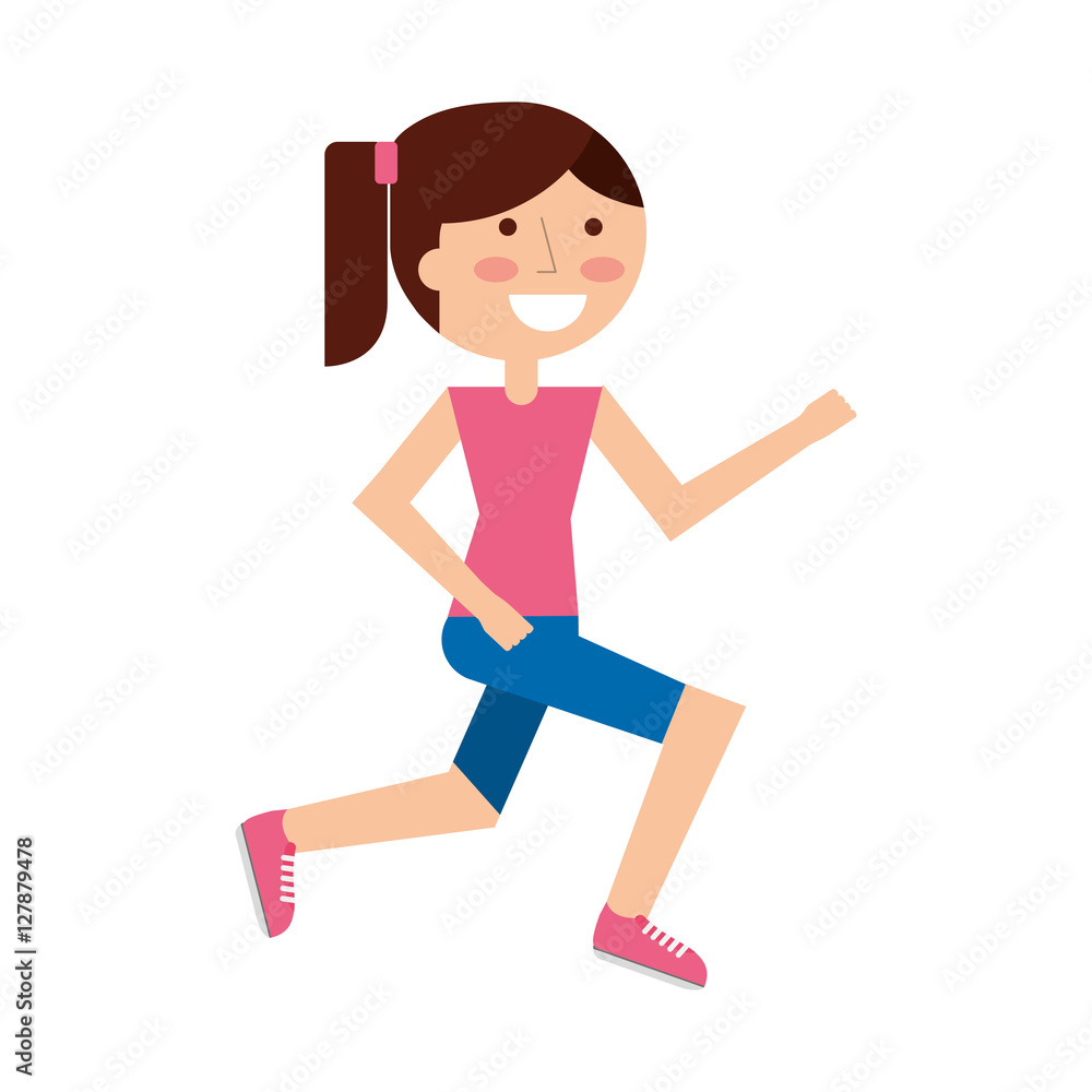 athlete running character icon vector illustration design athlete running character icon vector illustration design