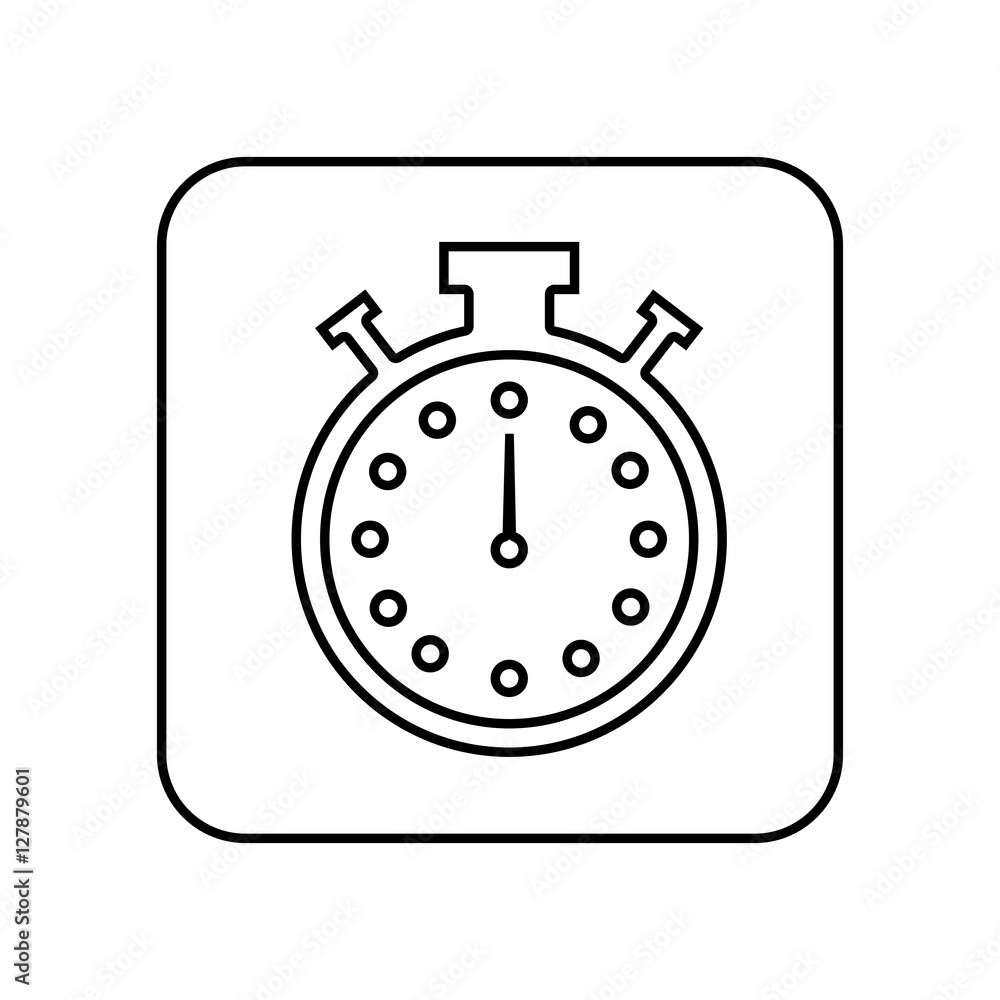 Obraz premium chronometer watch isolated icon vector illustration design
