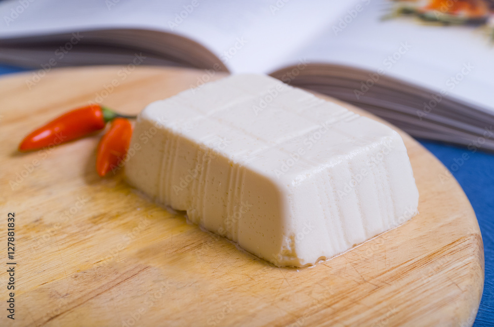 Block of soft Tofu Stock Photo | Adobe Stock