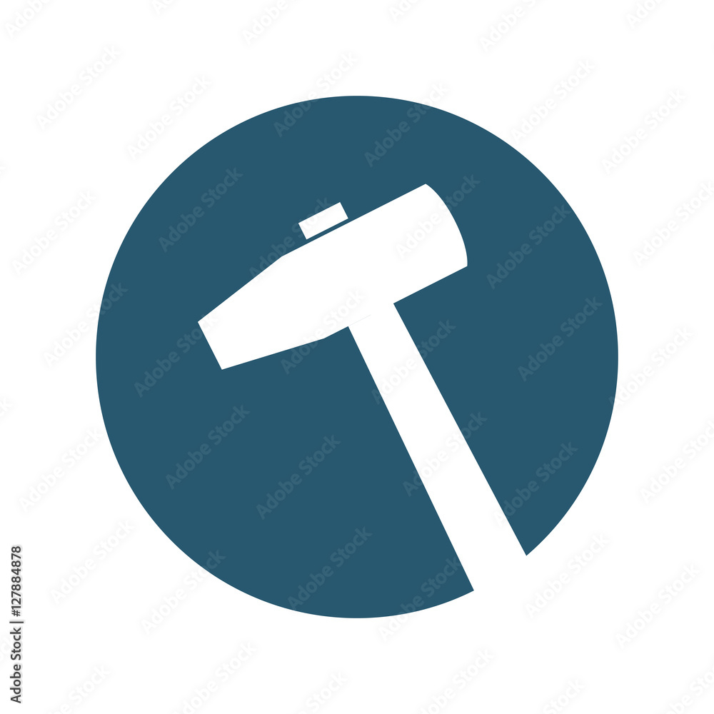 hammer tool isolated icon vector illustration design hammer tool isolated icon vector illustration design