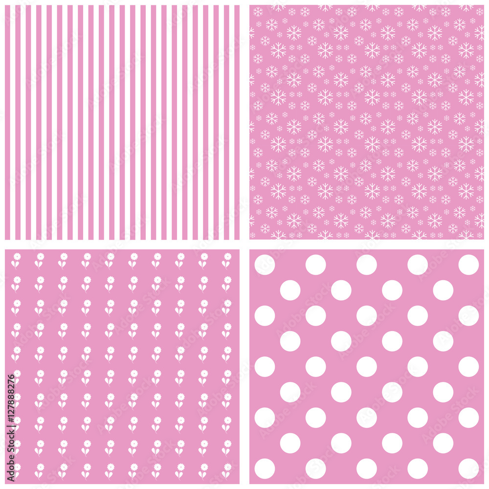 Cute different vector patterns. Cute different vector patterns.