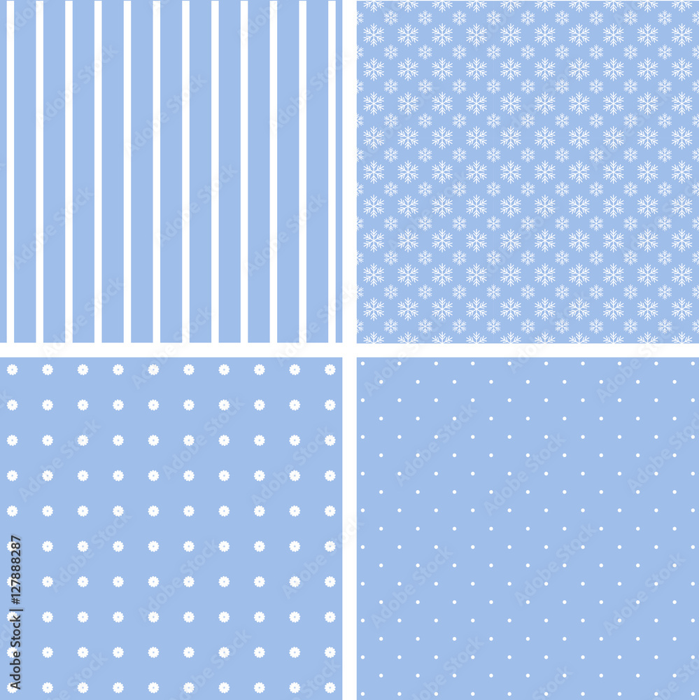 Blue different vector patterns. Blue different vector patterns.