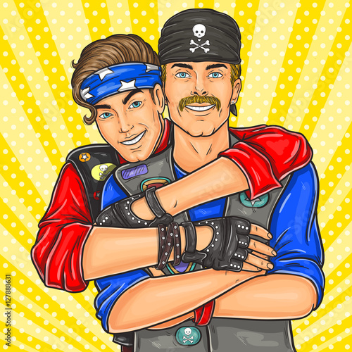 Homosexual couple rockers