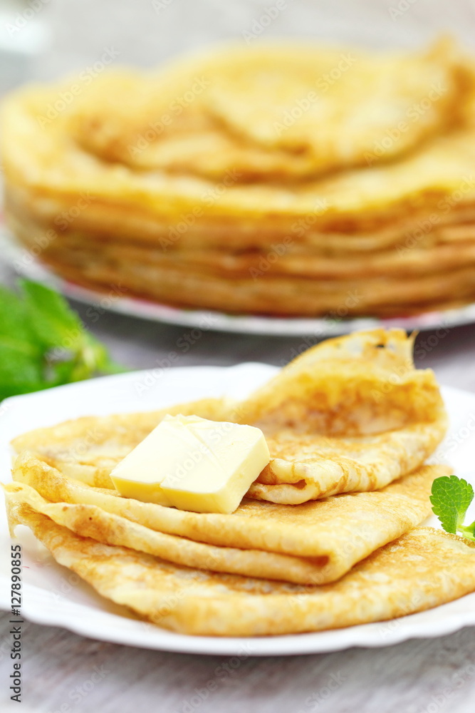 Pancakes with butter