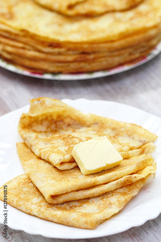 Pancakes with butter