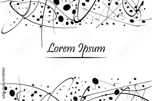 Ink Drips. Spill out paint - vector illustration. Border, Banner