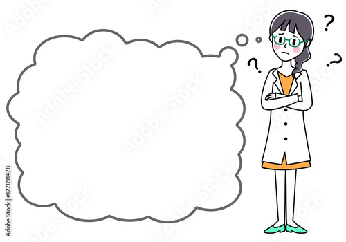 女性　医者　白衣