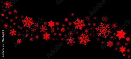 Red and Black Christmas Banner