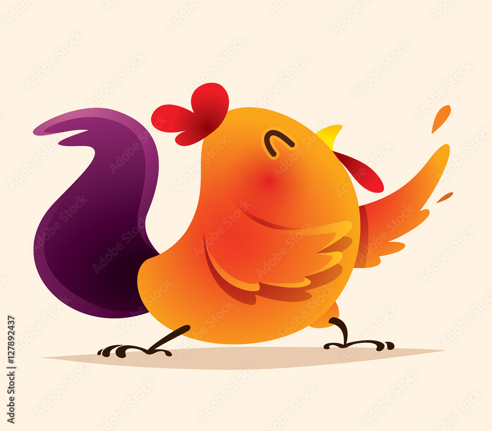 Rooster design. Chinese New Year.
