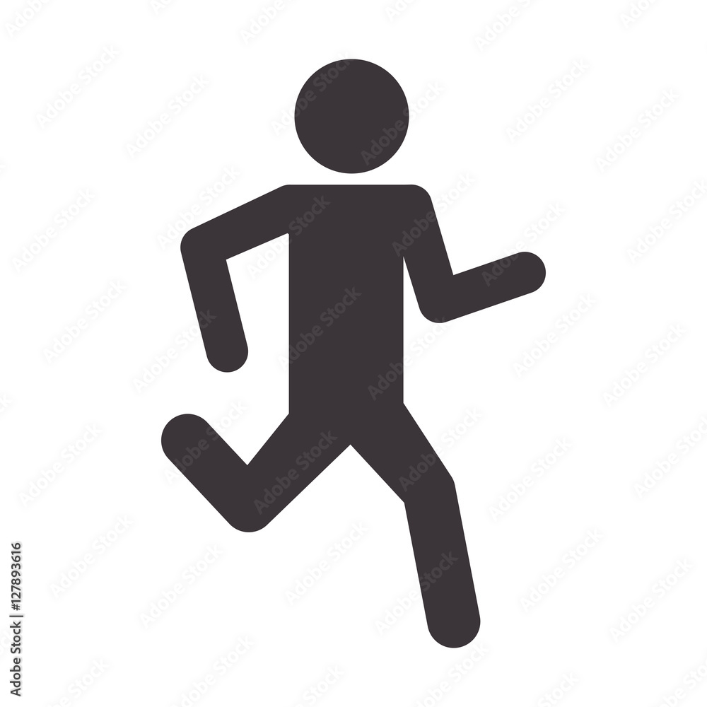 man silhouette running sport icon vector illustration eps 10 man silhouette running sport icon vector illustration eps 10