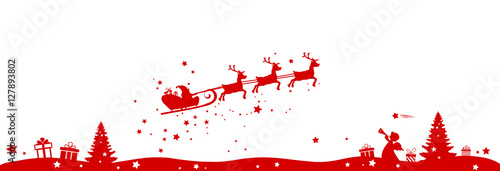 Rendeers with Santa Claus