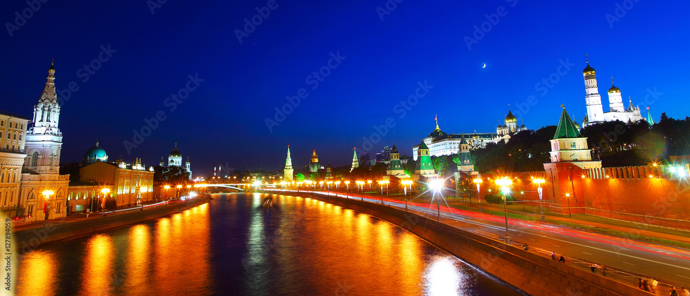 Kremlin in the night