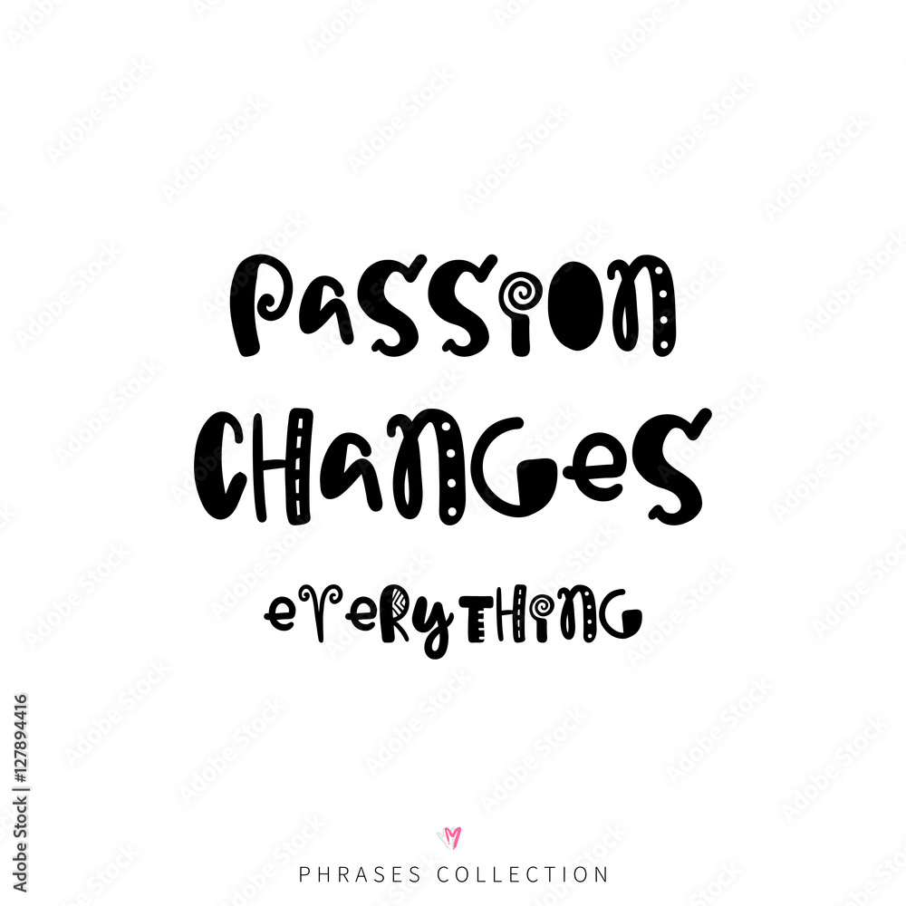 Vector hand drawn lettering poster Vector hand drawn lettering poster